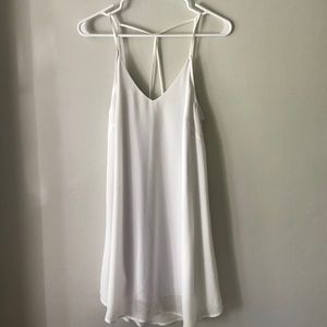 White Racerback Dress